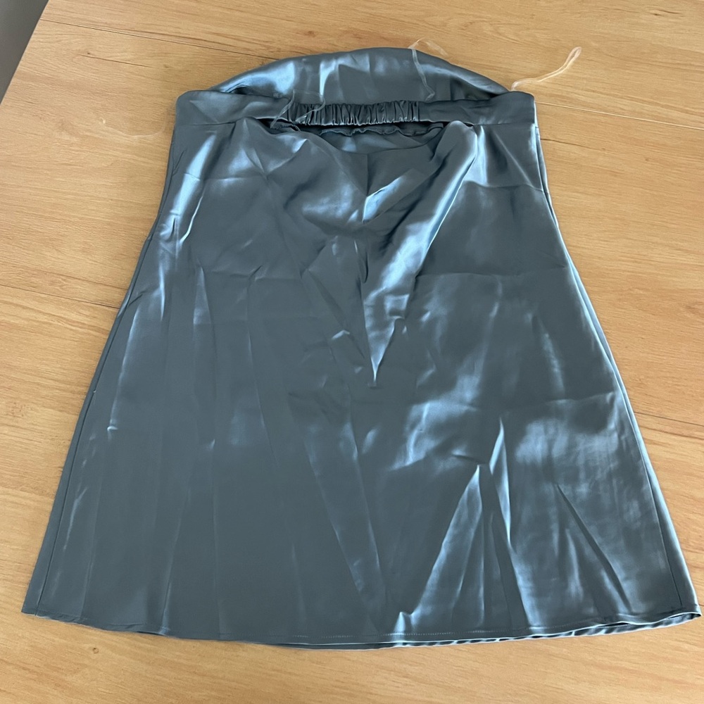 Target Wild Fable Blue Strapless Mini Dress